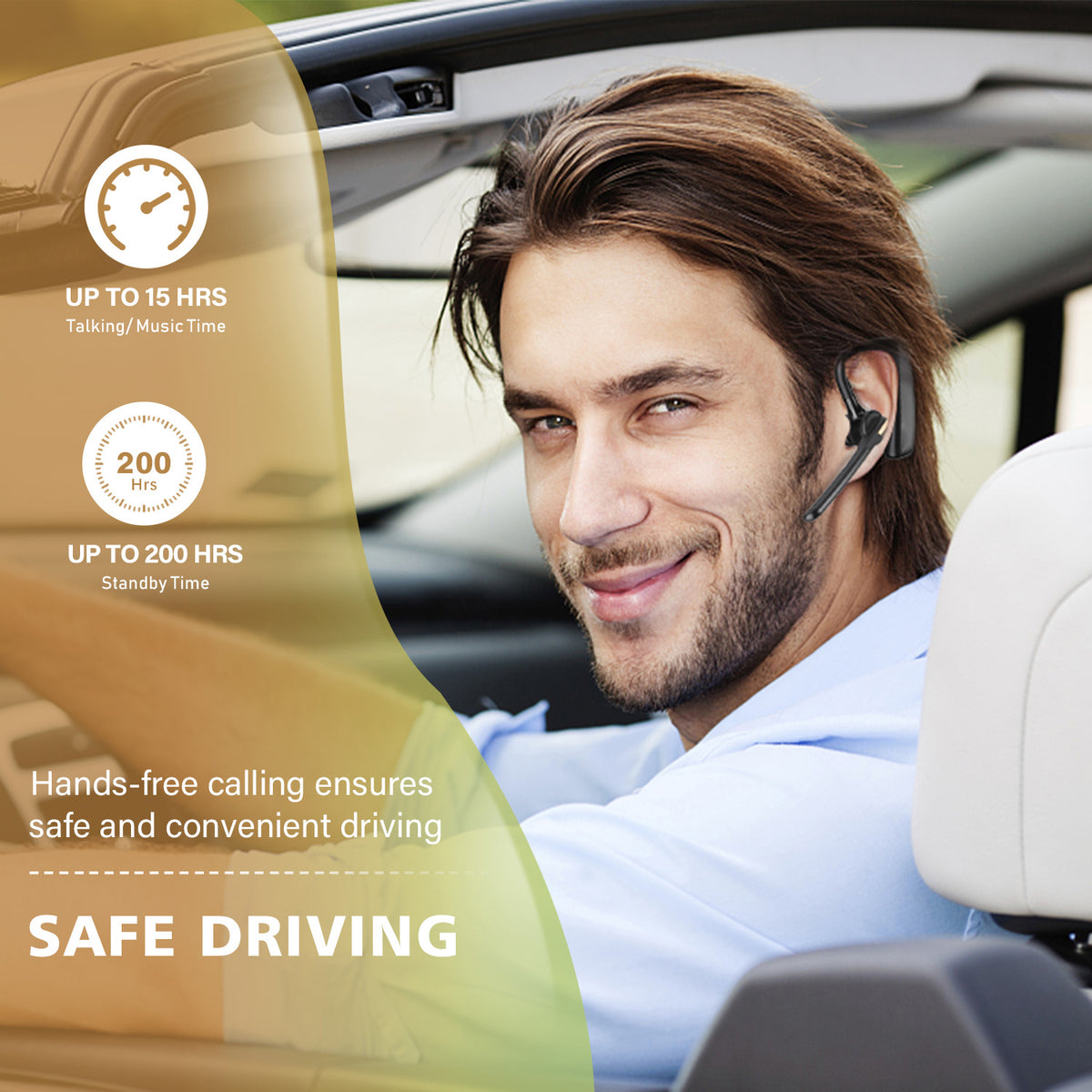 W095 Wireless Noise Canceling Bluetooth Headset Jelly Comb