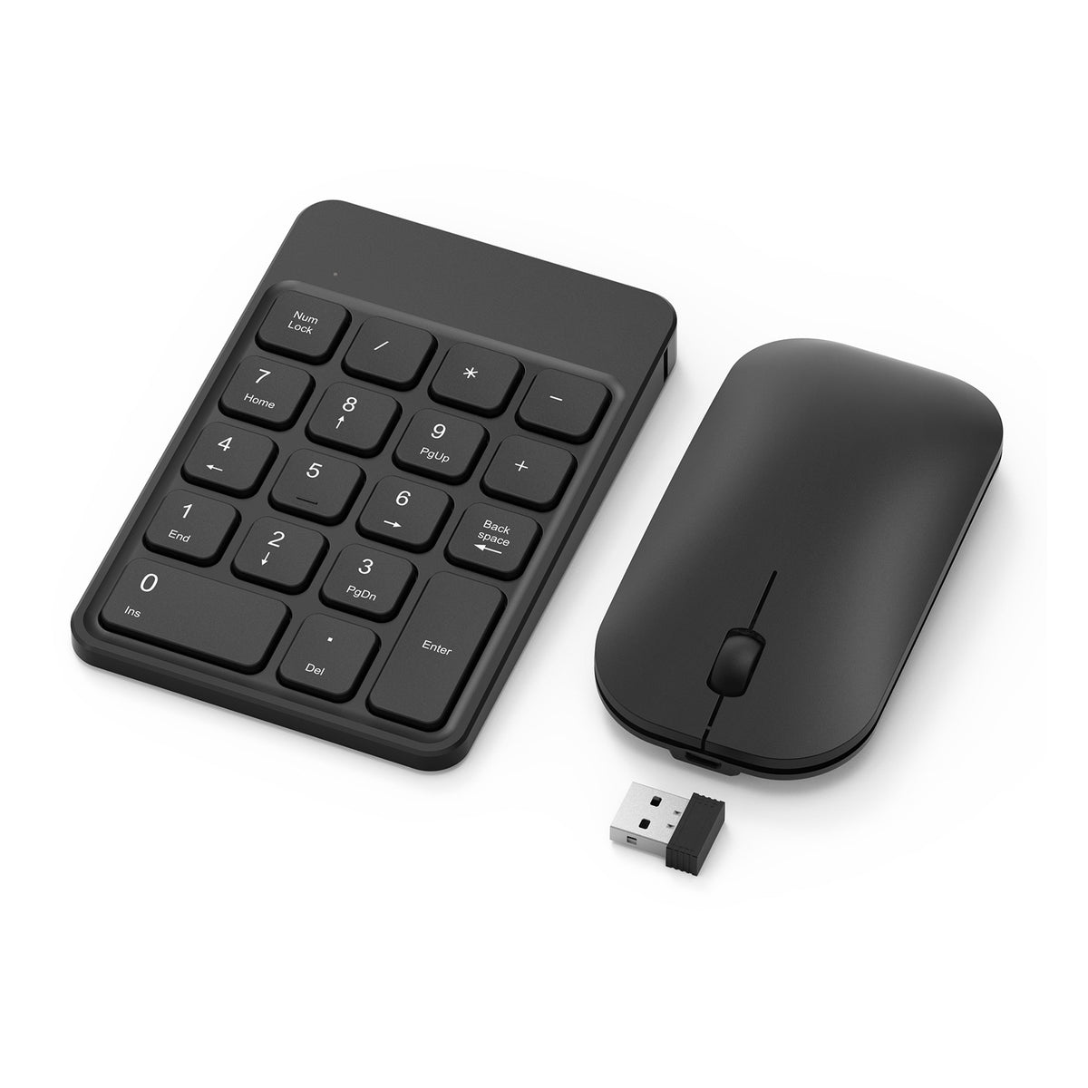 N026C Rechargeable Wireless Number Pad and Mouse Combo Jelly Comb
