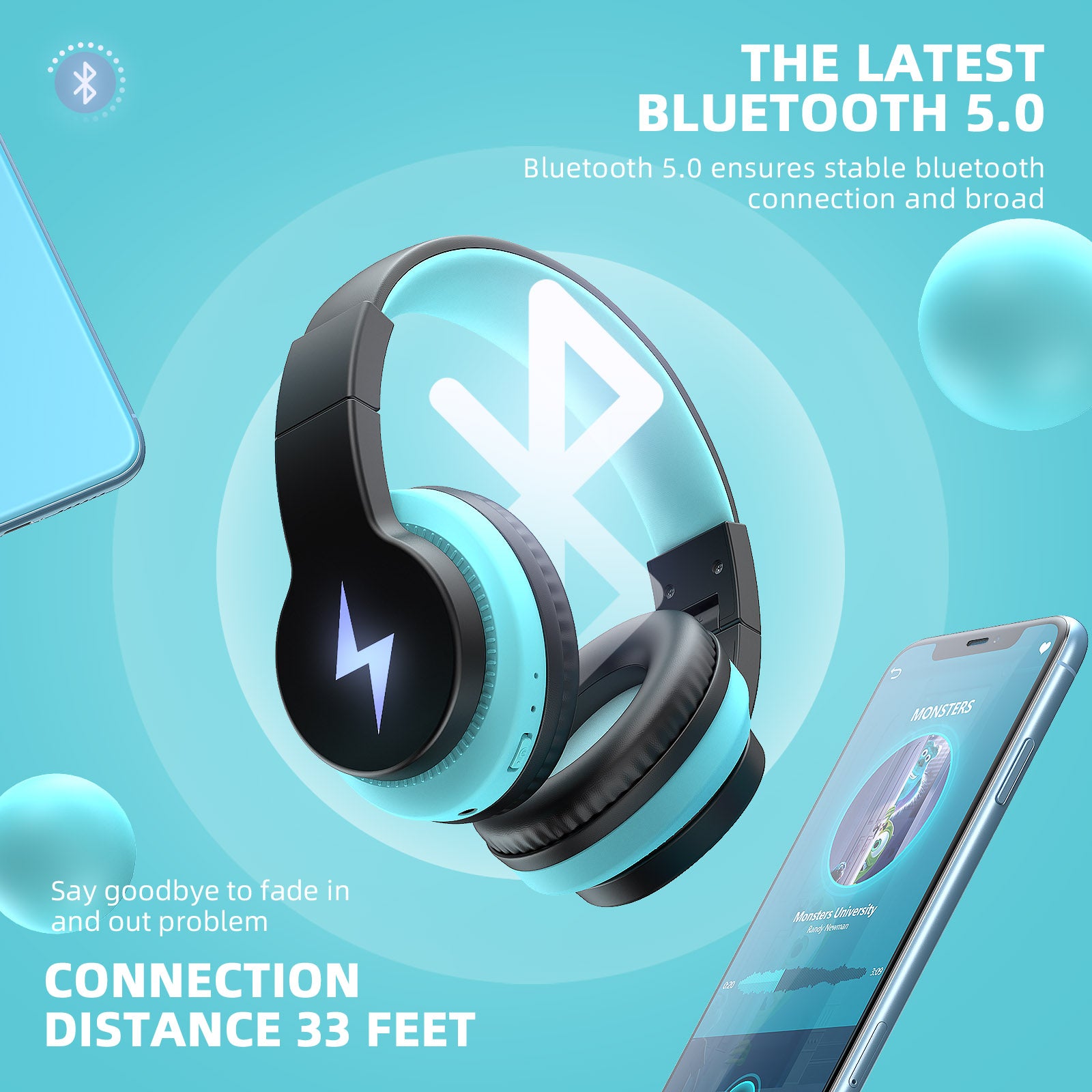 W104 Kids Bluetooth Headphones