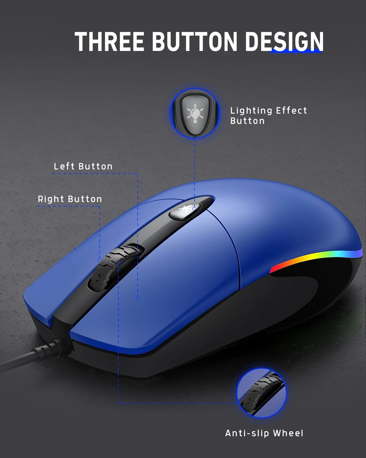 M059 RGB Backlit Wired Mouse