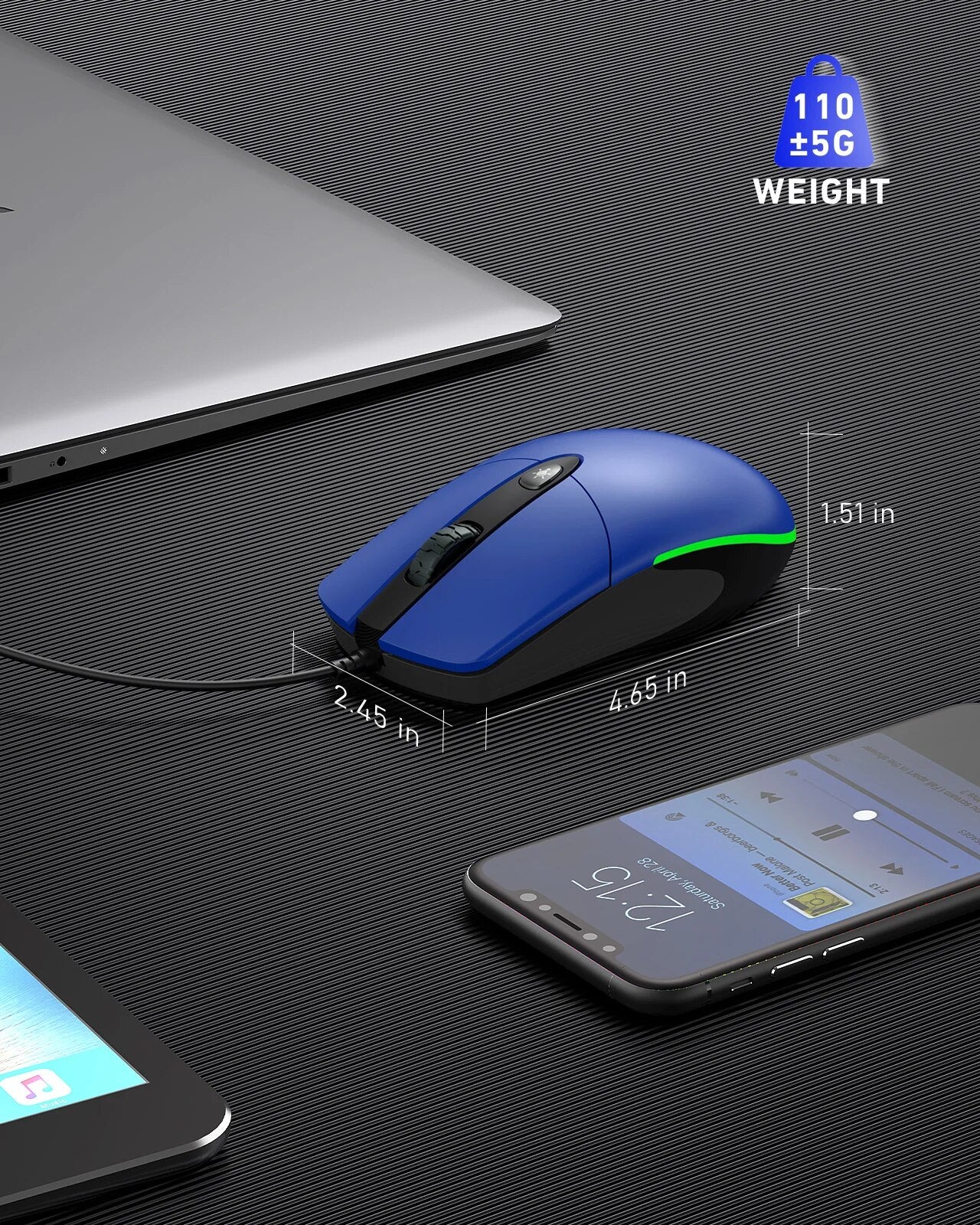 M059 RGB Backlit Wired Mouse