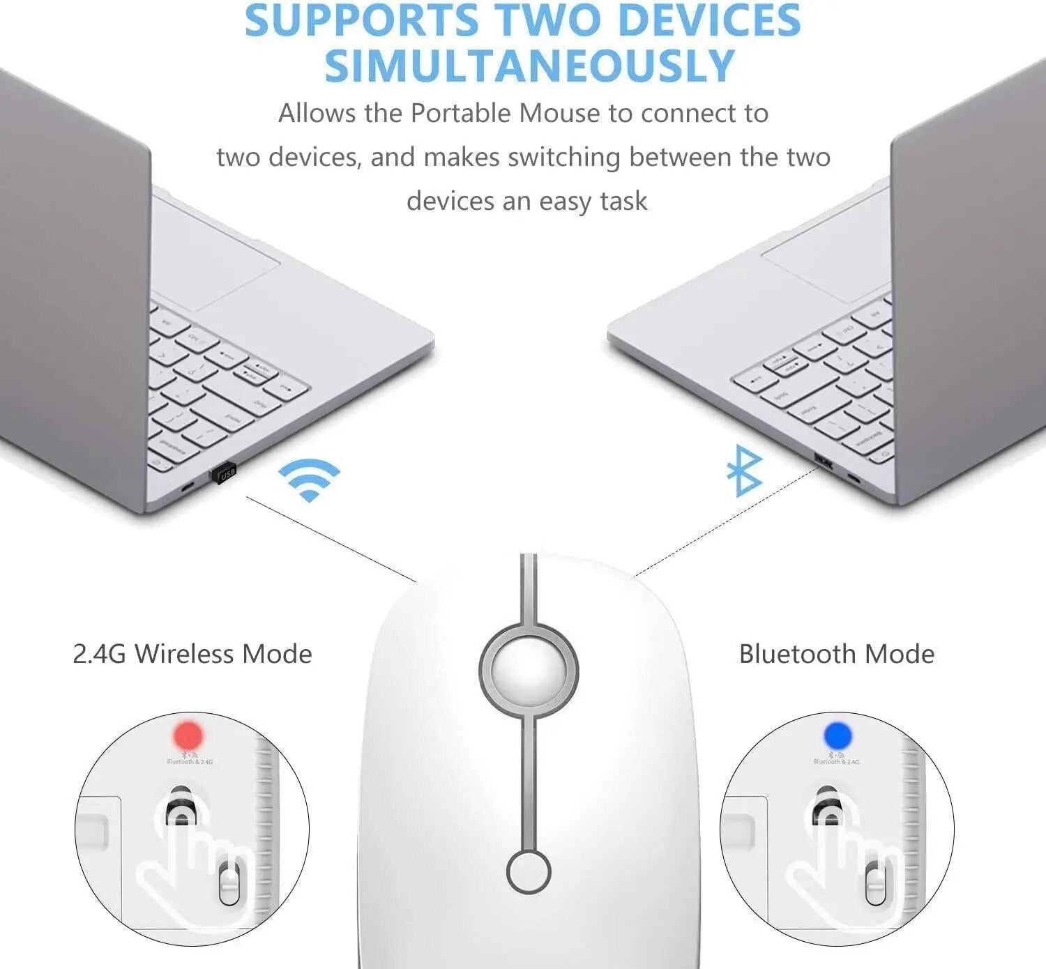 Rechargeable Bluetooth Wireless Mouse