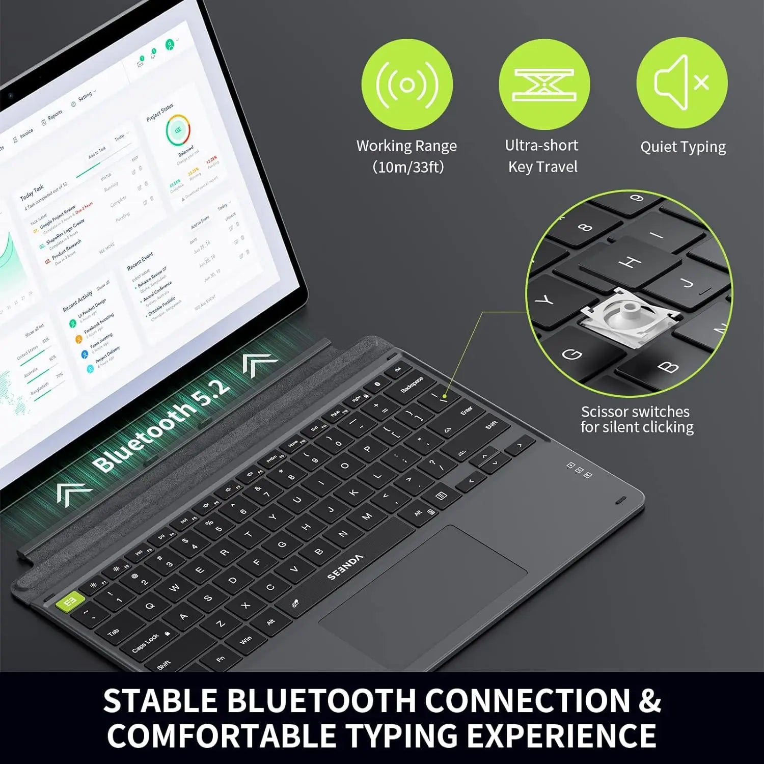 K8622 Backlit Keyboard with Touchpad