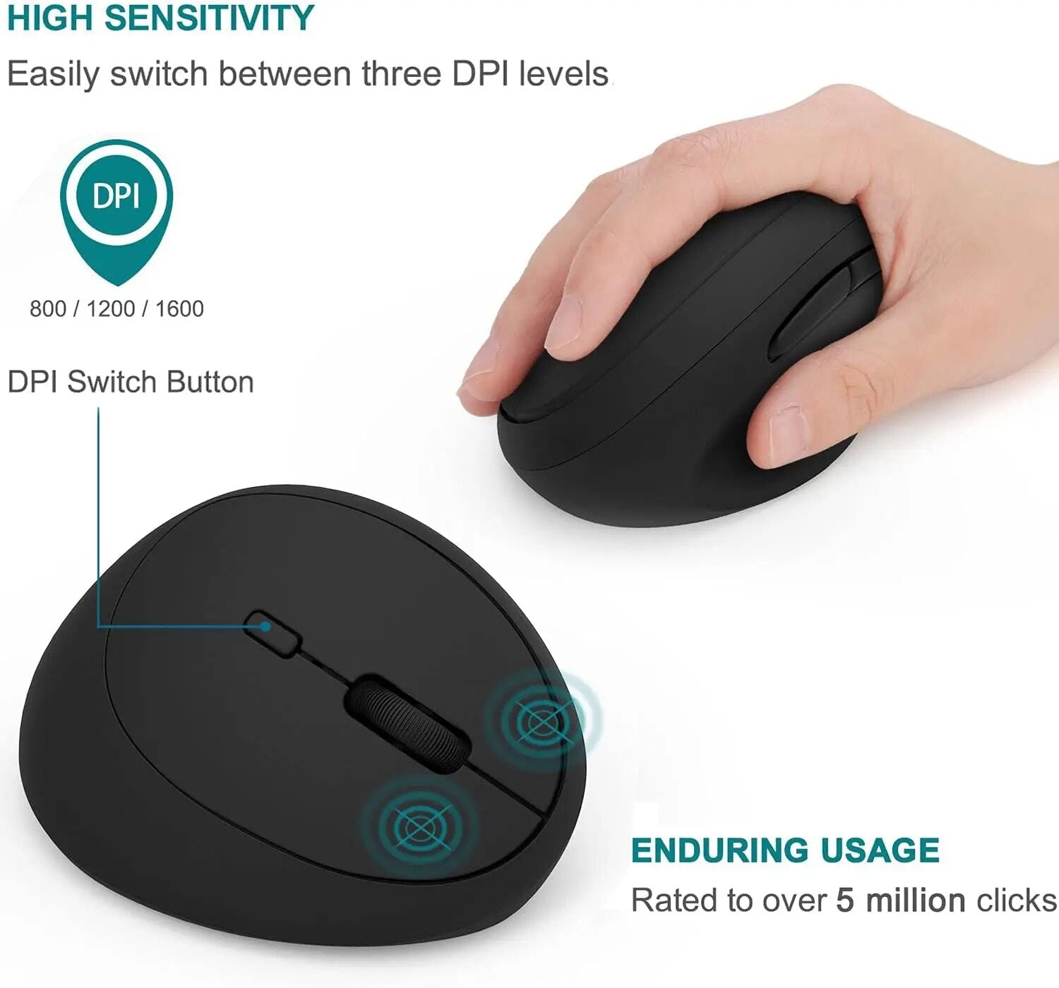 M009 Wireless Vertical Mouse