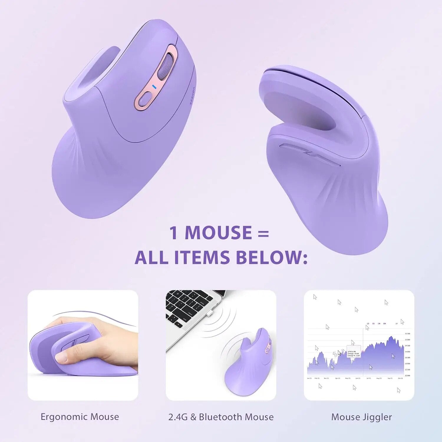 M201 Bluetooth Ergonomic Wireless Mouse