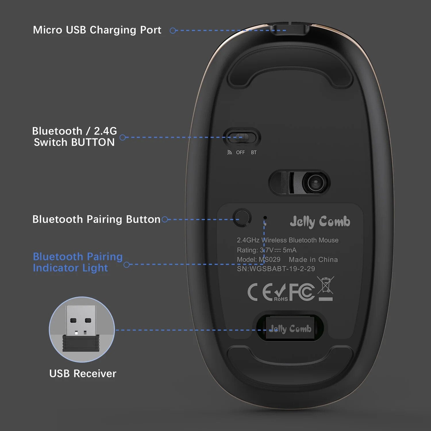 M029 Rechargeable Wireless Mouse