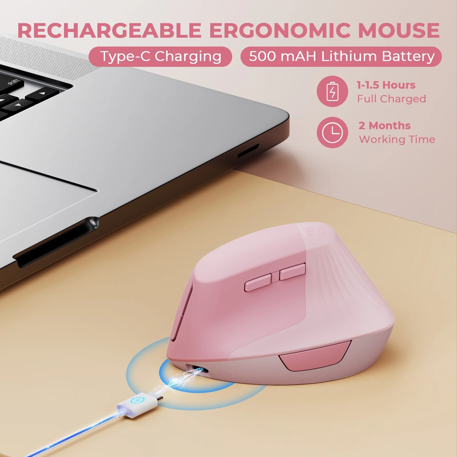 M300 Ergonomic Mouse Wireless