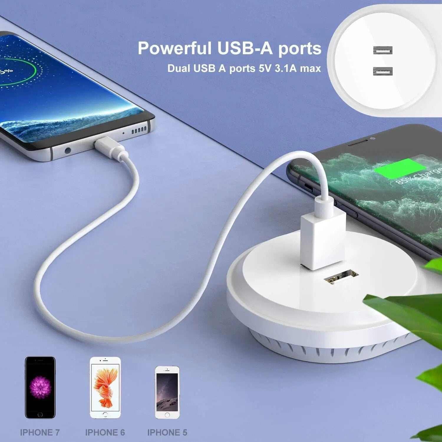 C26 Dual USB Wireless Charger