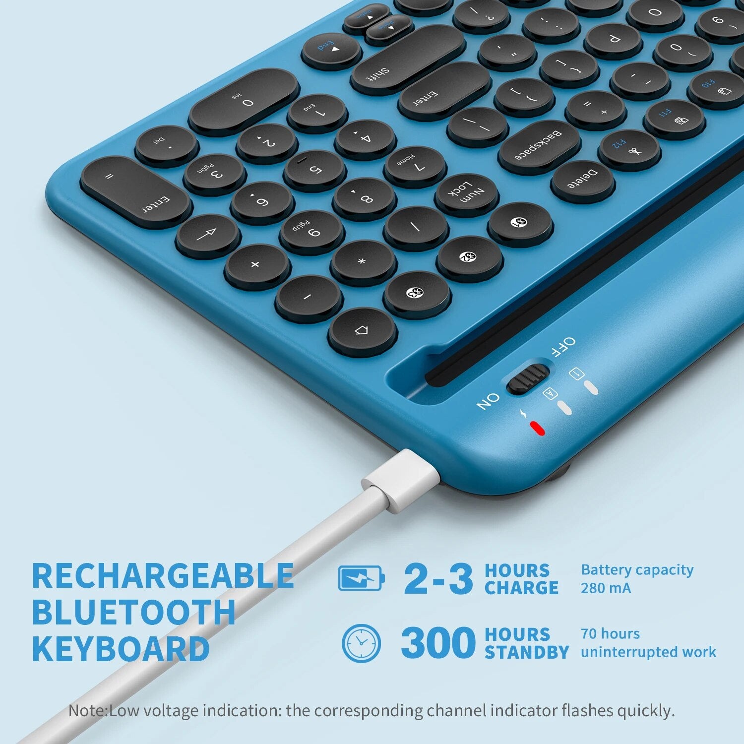 K046B Rechargeable Bluetooth Wireless Keyboard