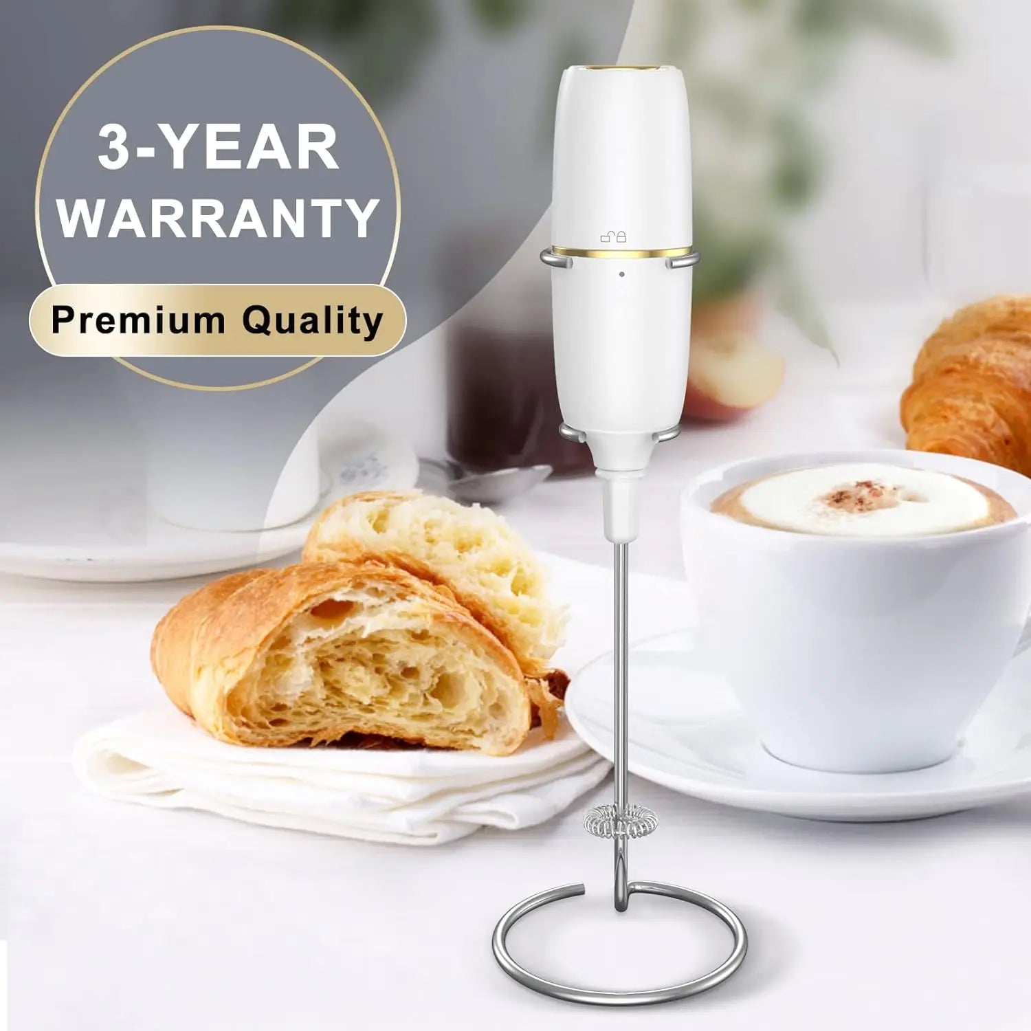 M576 Milk Frother Handheld Foam Makfer for Coffee
