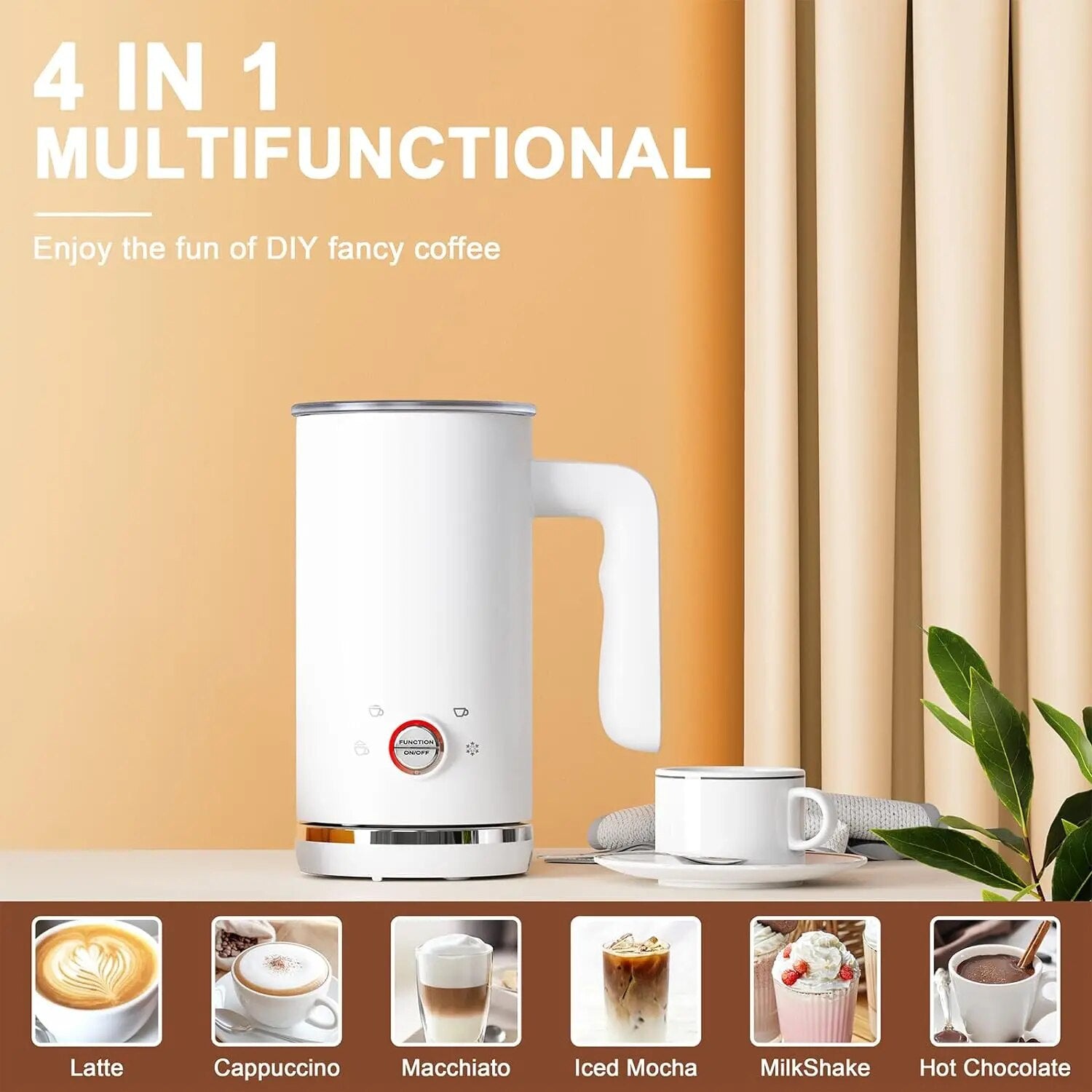 M428 Milk Frother for Coffee Latte