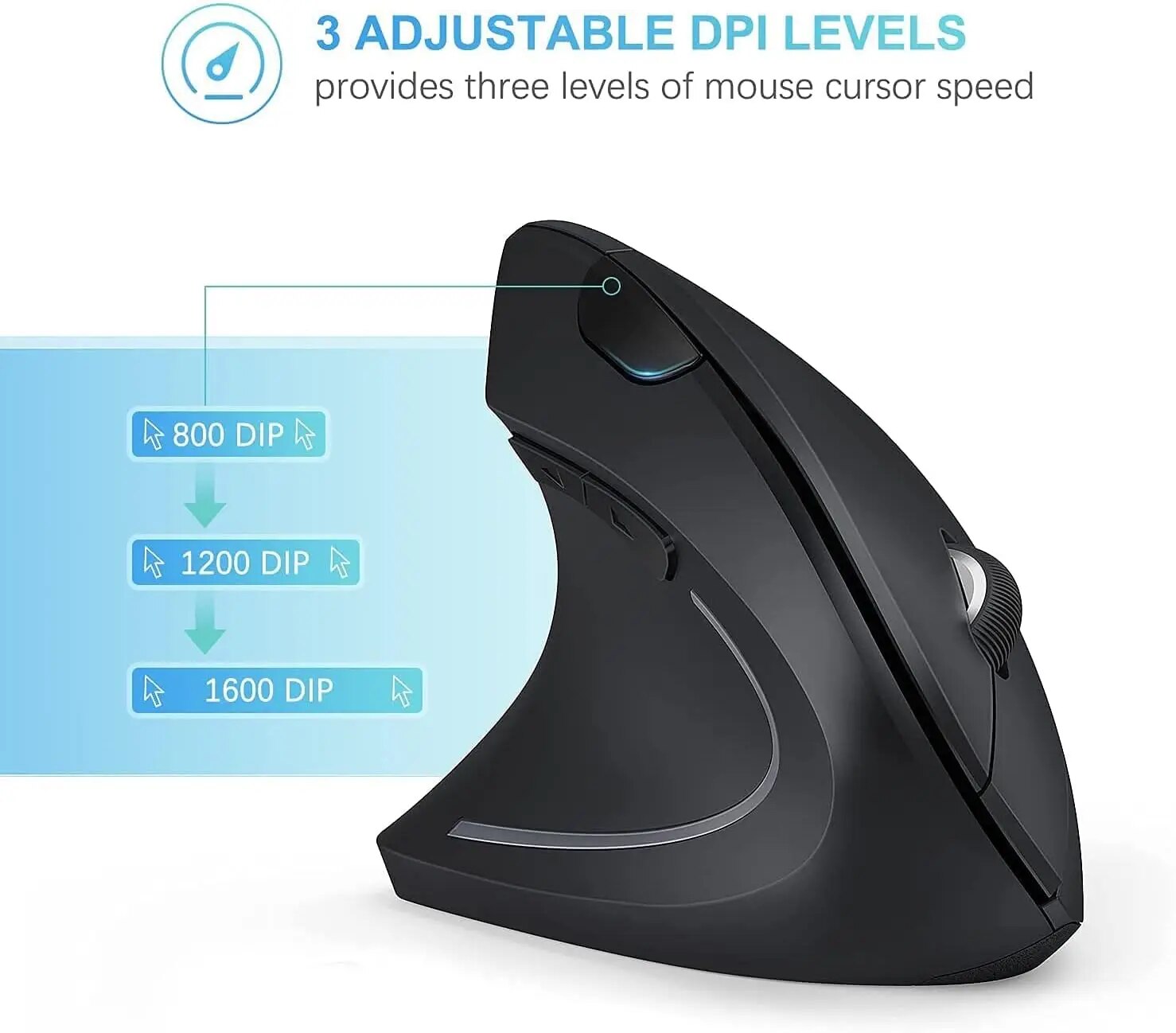 M016 Ergonomic Mouse Left Handed