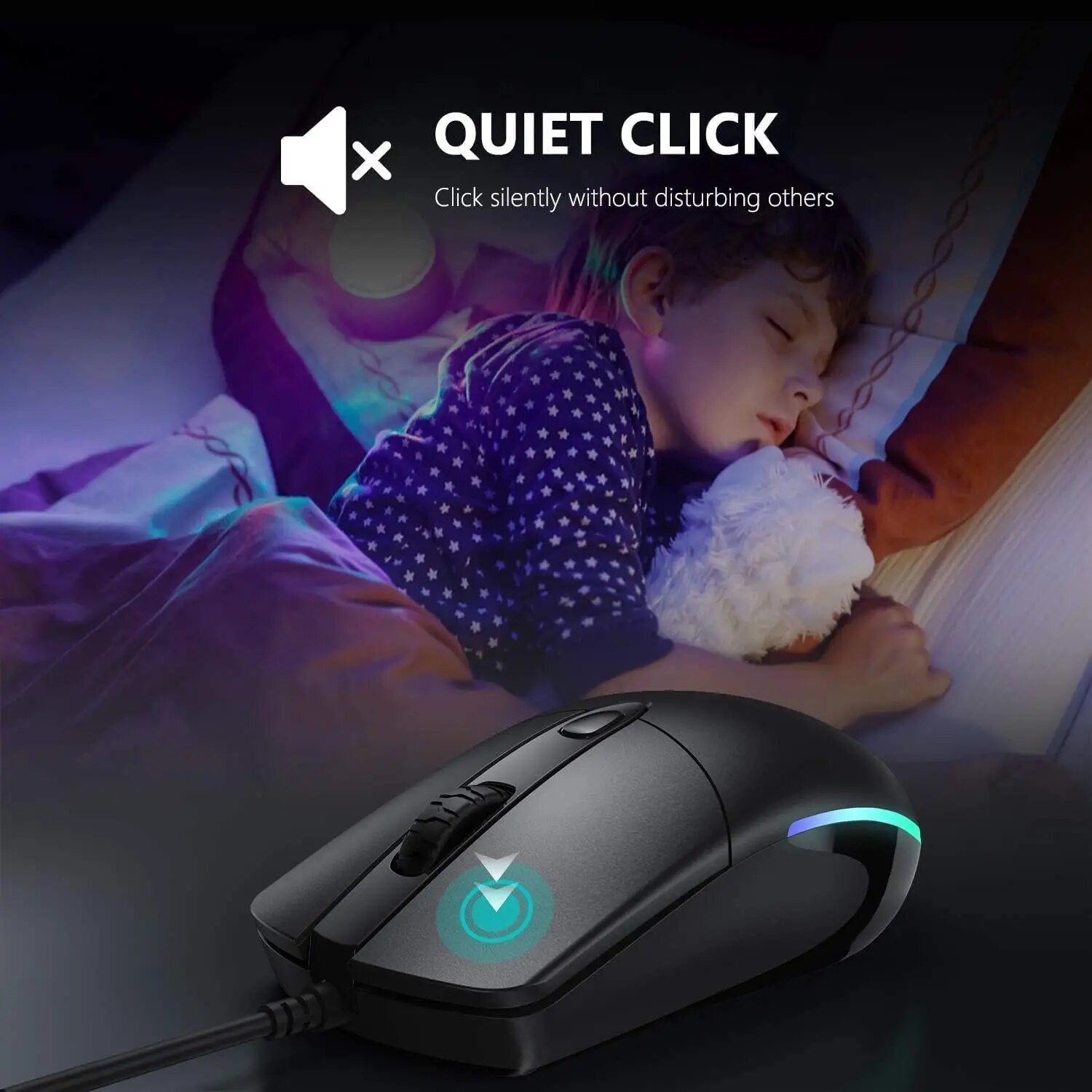 M059 LED Wired Mouse for Office