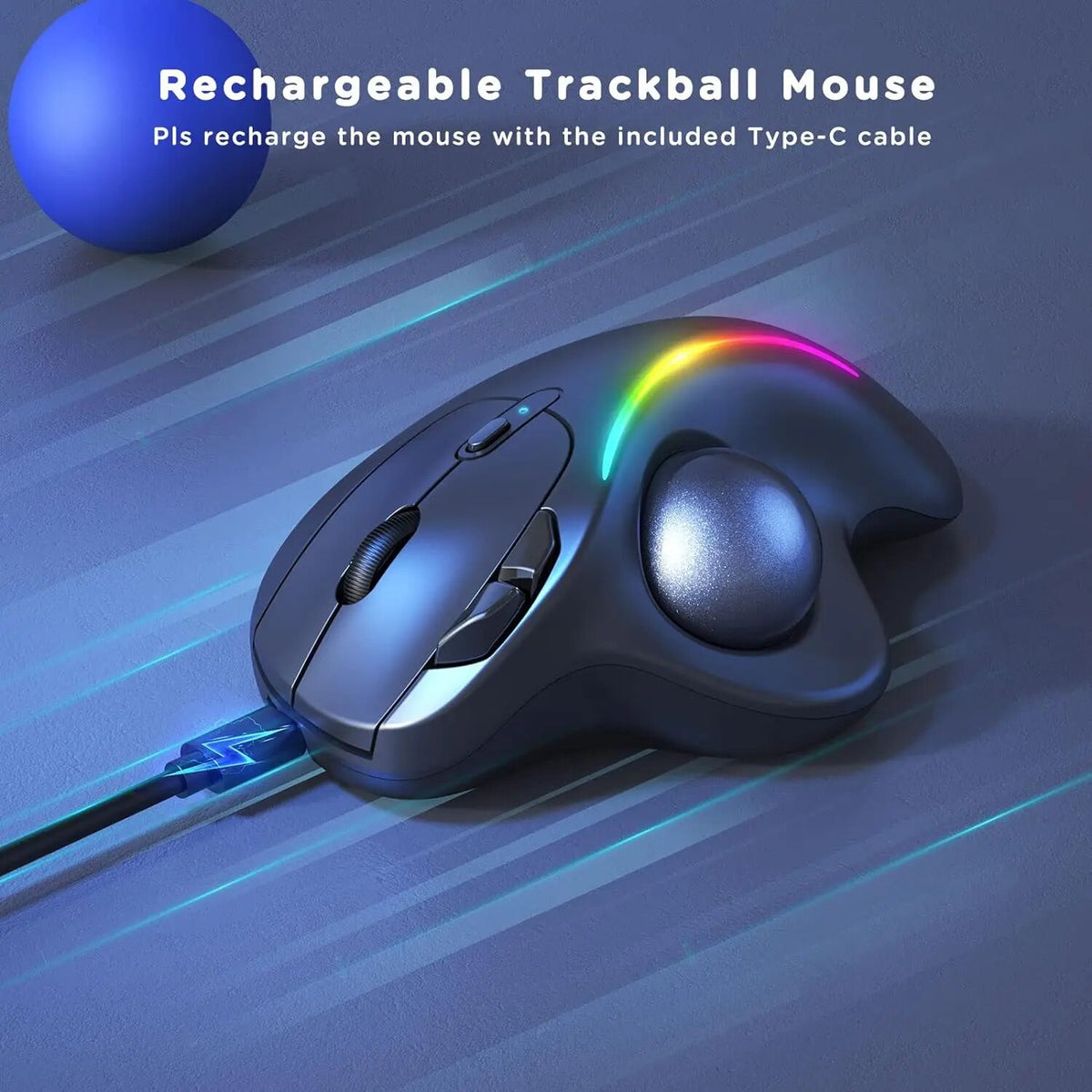 M104 Trackball Mouse Wireless Jelly Comb