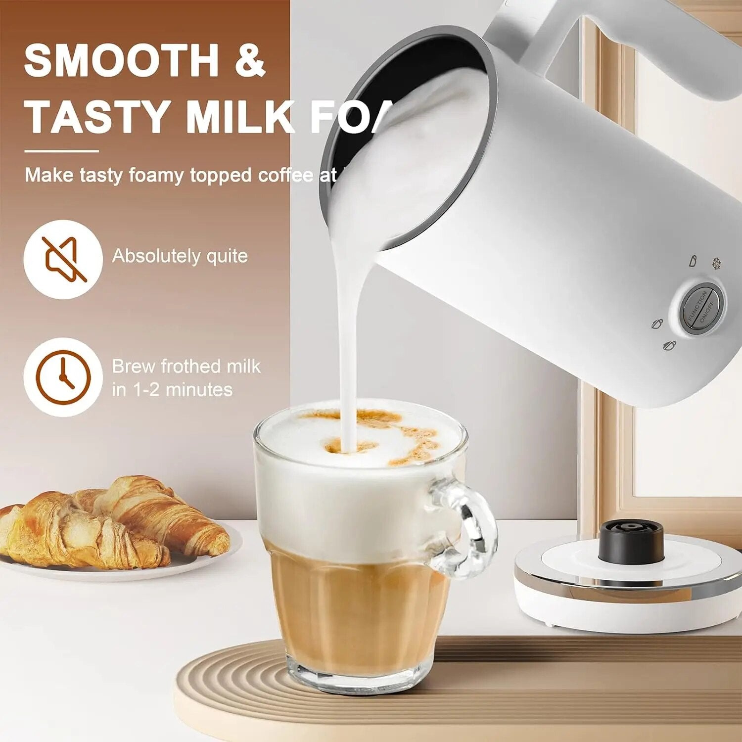 M428 Milk Frother for Coffee Latte