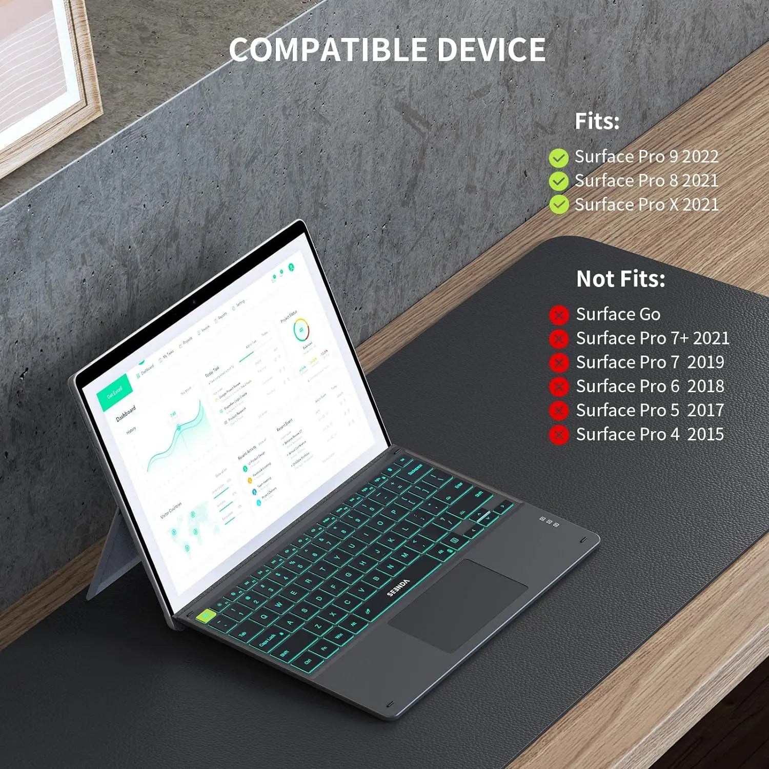 K8622 Backlit Keyboard with Touchpad