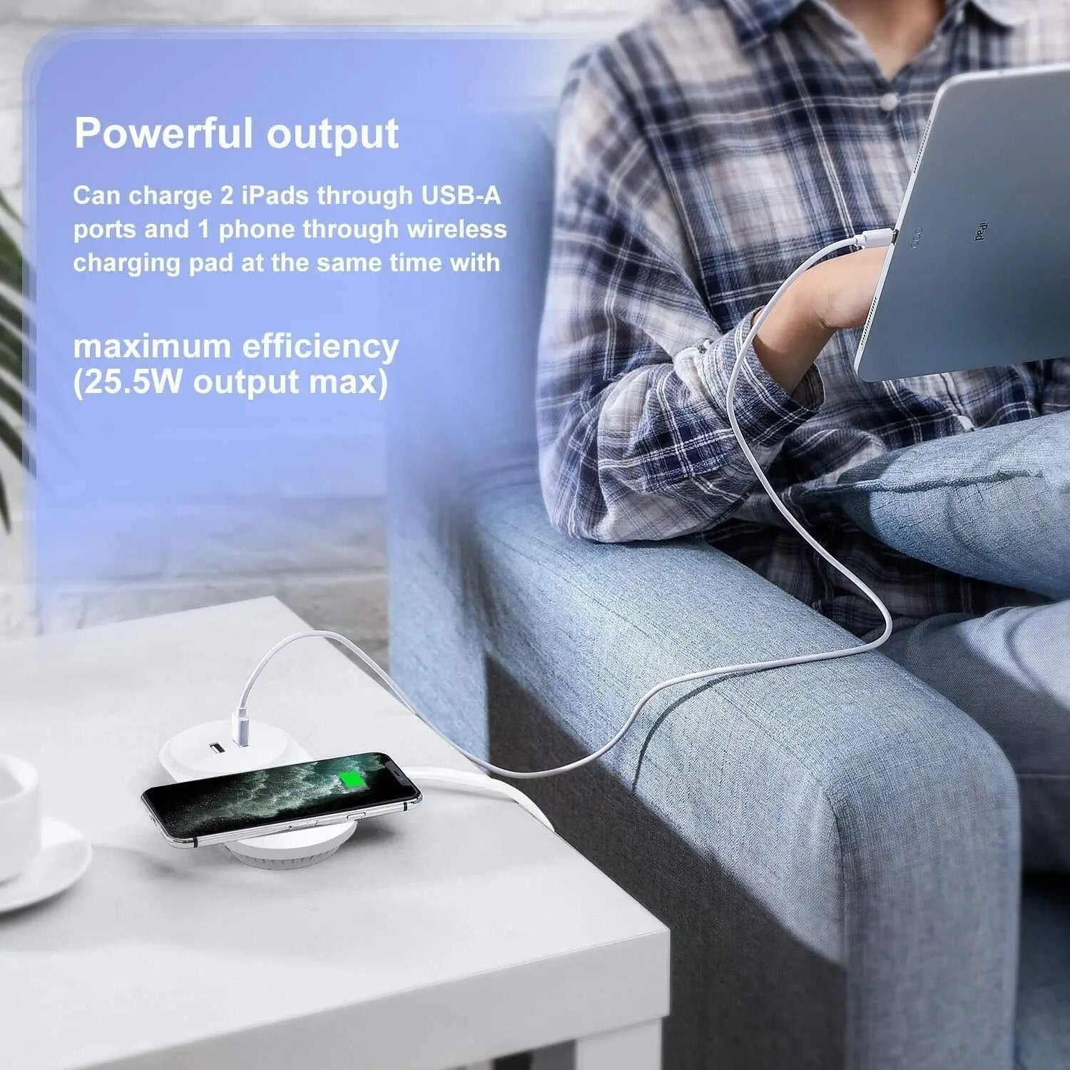 C26 Dual USB Wireless Charger